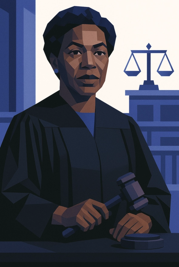 Judge TaTeasha Davis portrait illustration